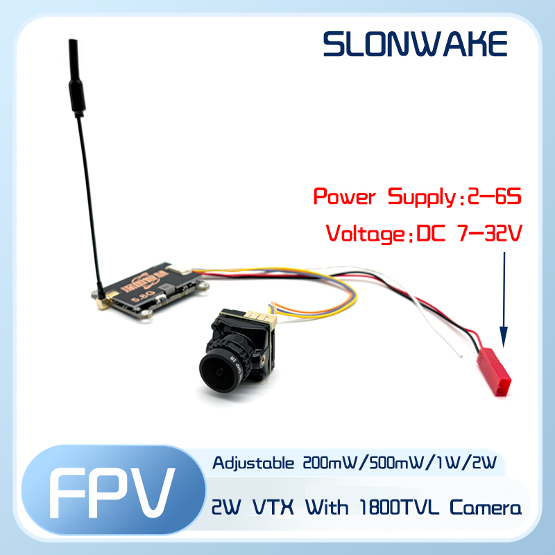 SLONWAKE 5.8G 56CH 2W передатч – обзор и цена Fpv Drone Transmitter