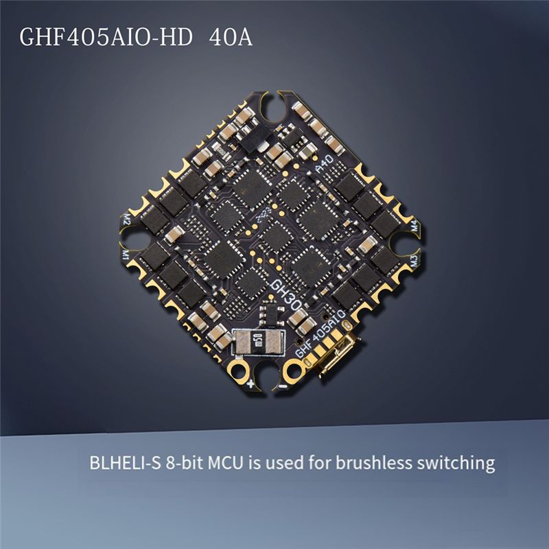 ABTI-GHF405AIO-HD 40A AIO Плат – обзор и цена Fpv Drone Esc